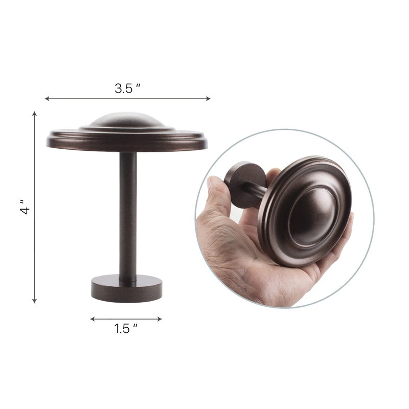 Deco Window Holdback/Curtain Tieback (Set of 2) Spin Medallion Brown Oil Rubbed - Image 5